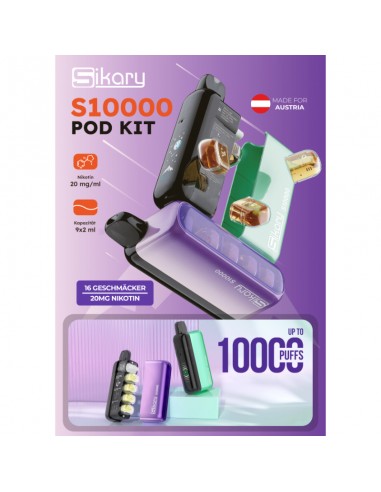 Sikary S10000 - Flavor Menükarte