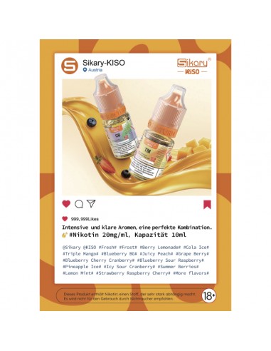 Sikary Kiso - Flavor Menükarte