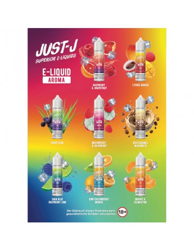 Just J - Flavor Menükarte